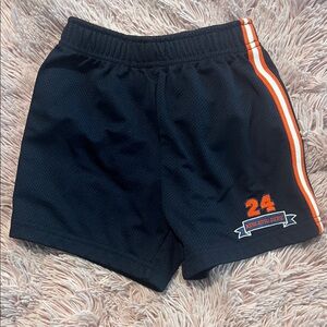 Circo Kids Athletic Shorts - Black with Orange Stripes